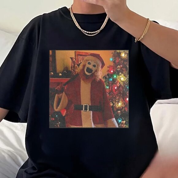 Terrifier Santa Christmas T-Shirt - Picture 1 of 1